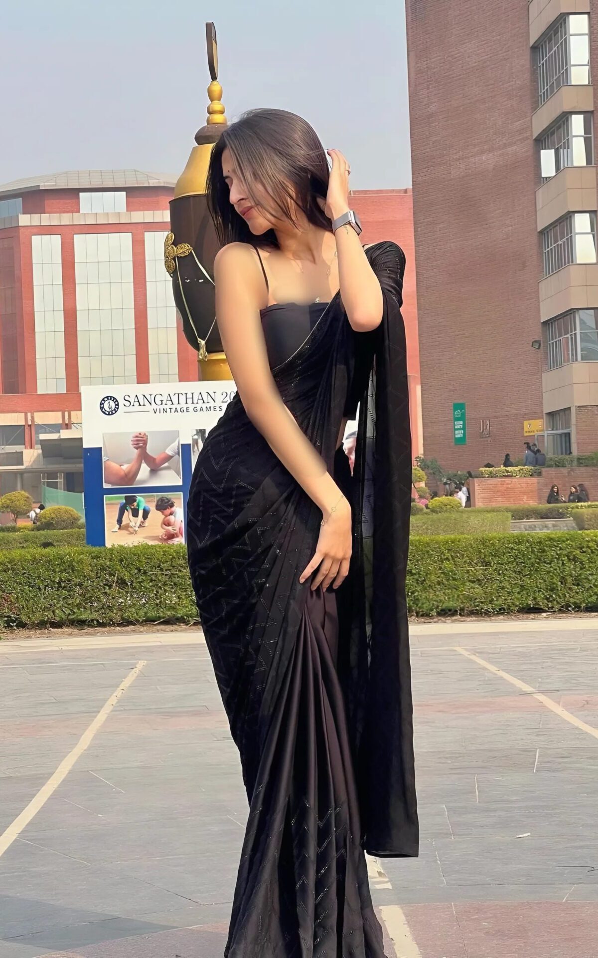 Beautiful Black Party Wear Saree